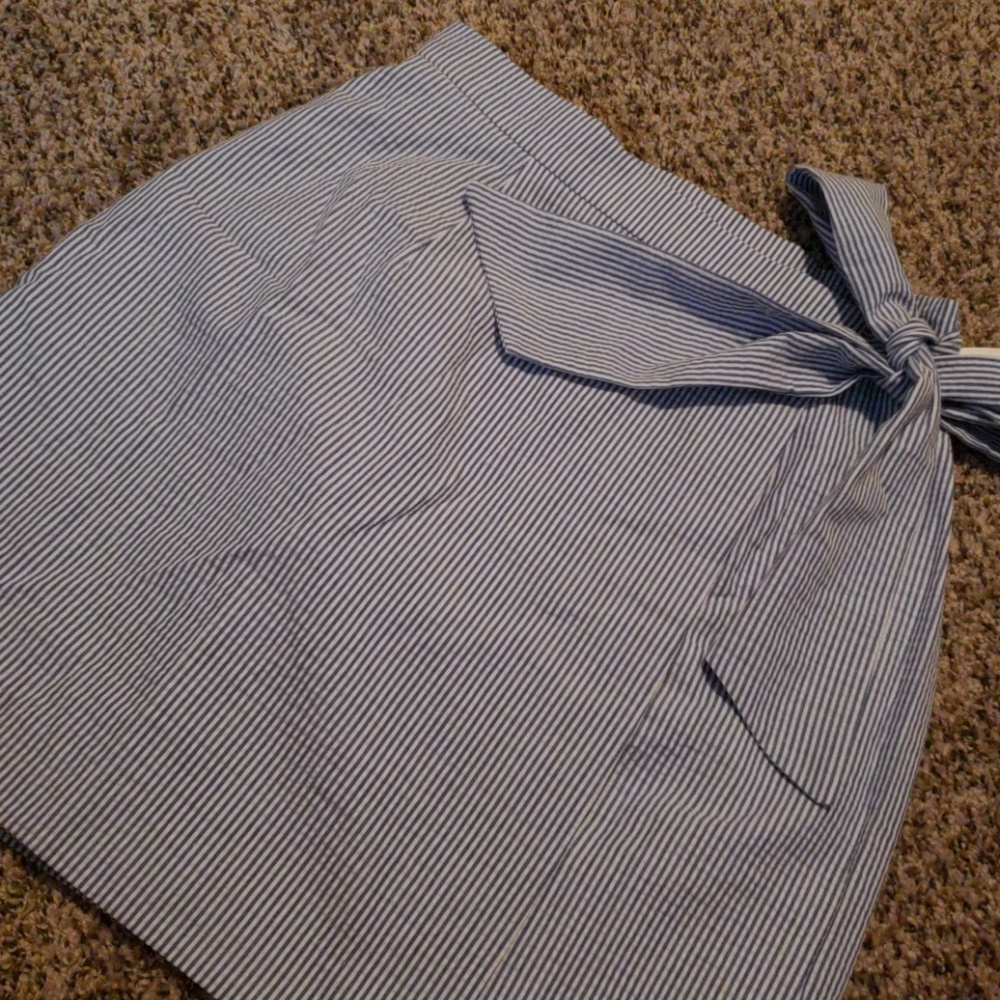 Lauren James Seersucker Skirt